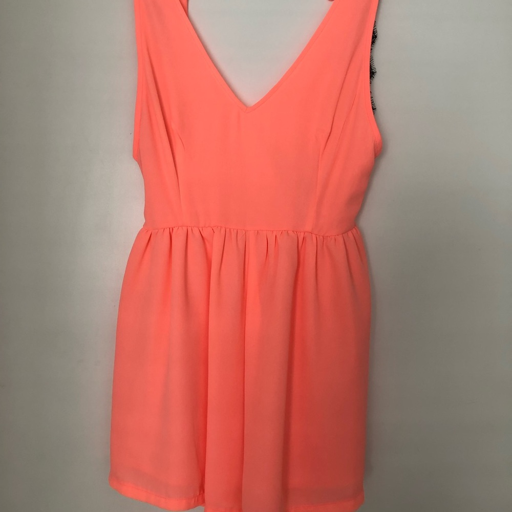 Bright pink romper